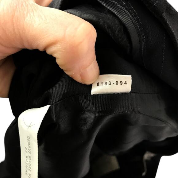 Ann Taylor‎ Pants Womens 0 Dark Blue Margo Pinstripe  Wool Work Slacks NWT $128 - Picture 8 of 11